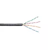 EMITER EmiterNet Outdoor UTP Cat5e Cable PVC+PE Solid Copper 4x2x0.5mm Black