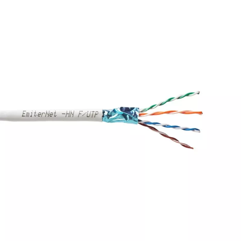 EMITER Emitter Net FTP (F/UTP) Cat.5e 350MHz Cable, 4x2x24 AWG Wire, PVC