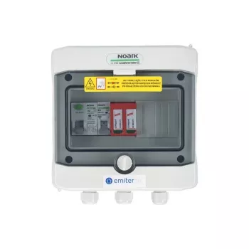 EMITER Rozdzielnica Hermetyczna IP65 z Ochronnikiem Przepięciowym AC Dehn Typ 2, 16A 1-F, RCD Typ A 40A/300mA