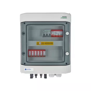EMITER Switchgear Attached DCAC Hermetic IP65 EMITTER z DC Ogranicznikiem Przepięć Dehn 1000V Typ 2, 2 x PV String, 2 x MPPT // og. AC Dehn Typ 1+2, 10A 3-Fazowy