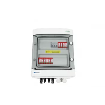 EMITER Switchgear Attached DCAC Hermetic IP65 EMITTER z DC Ogranicznikiem Przepięć Dehn 1000V Typ 2, 2 x PV String, 2 x MPPT // og. AC Dehn Typ 2, 20A 3-Fazowy