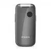 Emporia ONE V200i Telefon z klapką, wyświetlacz 2,31 cala, Dual SIM, przycisk SOS, Space Grey/Silver