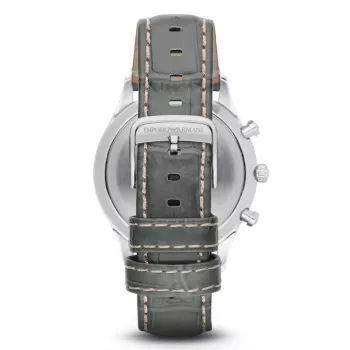 Zegarek męski Emporio Armani AR1861 ze stali nierdzewnej, chronograf, 43 mm