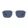 EMPORIO ARMANI EA2140-304580 Okulary przeciwsłoneczne męskie Matowa czerń Szary Prostokątne