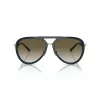EMPORIO ARMANI EA2145-33598E Męskie okulary przeciwsłoneczne kwadratowe matowa czerń ciemny szary 59mm