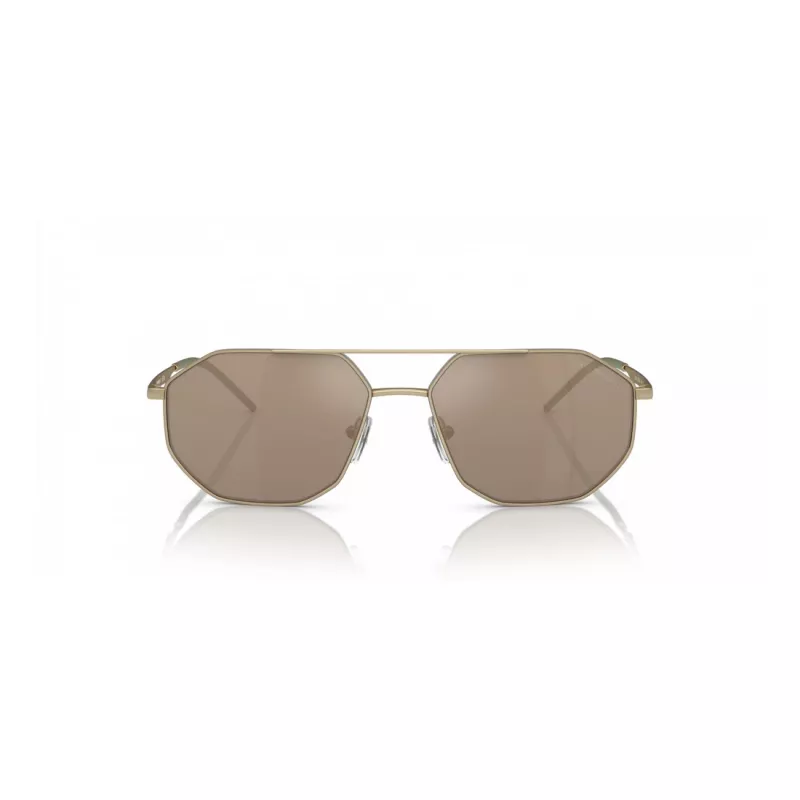 Okulary przeciwsłoneczne EMPORIO ARMANI EA2147-30025A Matowa Czerń Szary Prostokątne Męskie