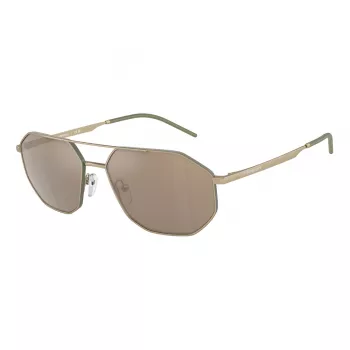 Okulary przeciwsłoneczne EMPORIO ARMANI EA2147-30025A Matowa Czerń Szary Prostokątne Męskie
