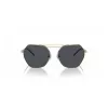 Okulary przeciwsłoneczne EMPORIO ARMANI EA2148-301387 dla mężczyzn, matowa czarna oprawka, ciemnoszare szkła, 56 mm