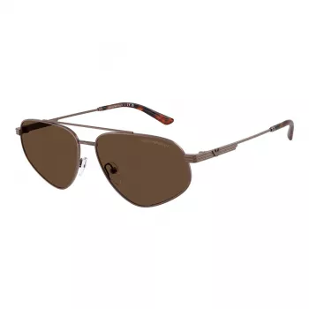 EMPORIO ARMANI EA2156-300673 Okulary przeciwsłoneczne męskie, matowa czerń, ciemnoszare soczewki, 59 mm
