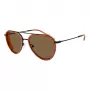 Okulary przeciwsłoneczne EMPORIO ARMANI EA2163-3001OR dla mężczyzn - Błyszcząca czarna oprawka, ciemnoszare szkła, 56 mm