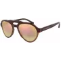EMPORIO ARMANI EA4128F57494Z Męskie okulary przeciwsłoneczne prostokątne, matowa czarna oprawka, szare szkła 54/21/140 mm