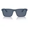 EMPORIO ARMANI EA4219-576380 Męskie okulary przeciwsłoneczne prostokątne - matowa czarna oprawka, szare soczewki, 57mm