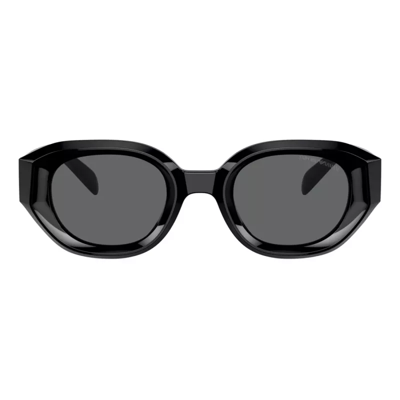 EMPORIO ARMANI EA4230U501787 Okulary przeciwsłoneczne męskie Kwadratowa czarna oprawka szare szkło 48/25/145 mm