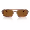 Okulary przeciwsłoneczne EMPORIO ARMANI EA4240U620373 dla mężczyzn - matowa czarna oprawka, ciemnoszare szkła, 53mm