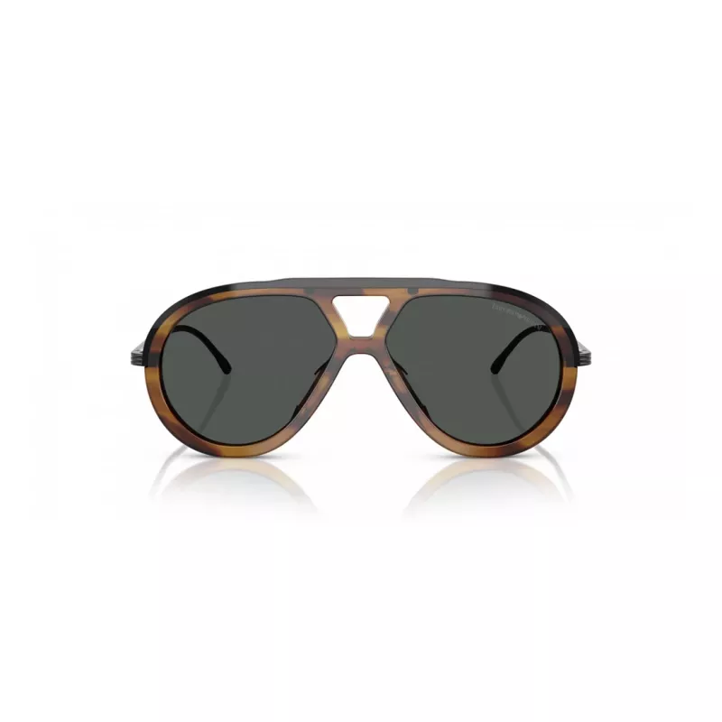 EMPORIO ARMANI EA4242U 621287 Okulary przeciwsłoneczne męskie Matowa czerń Szary 56mm