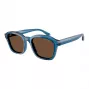 EMPORIO ARMANI EA4245U624787 Okulary przeciwsłoneczne męskie Matte Black Dark Grey 54mm