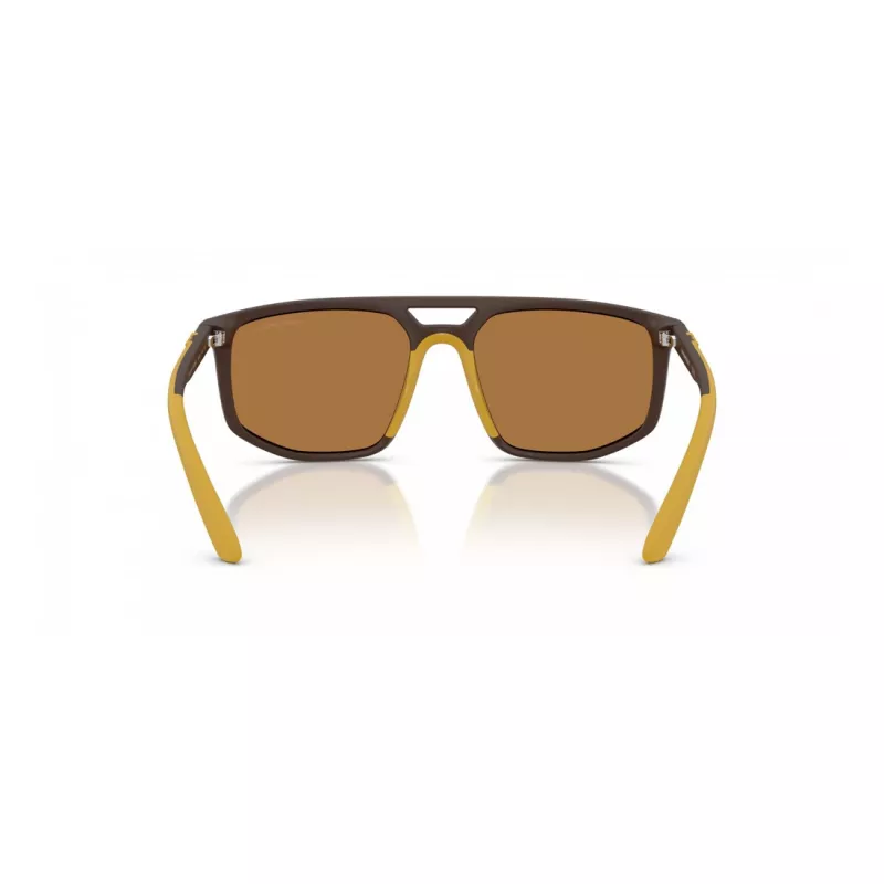 EMPORIO ARMANI EA4248U62586H Okulary przeciwsłoneczne męskie Matowa czerń Szare lustro srebro 58mm