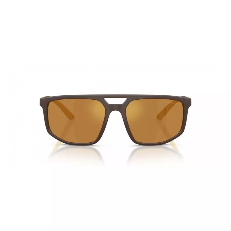 EMPORIO ARMANI EA4248U62586H Okulary przeciwsłoneczne męskie Matowa czerń Szare lustro srebro 58mm