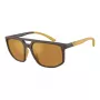EMPORIO ARMANI EA4248U62586H Okulary przeciwsłoneczne męskie Matowa czerń Szare lustro srebro 58mm