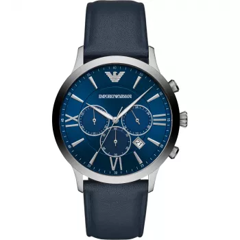 Zegarek męski Emporio Armani Luigi Chronograph ze stali nierdzewnej i siateczki AR11226