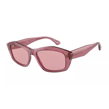 EMPORIO ARMANI Okulary przeciwsłoneczne damskie kocie oko EA4187-554484 Przezroczysty szary Szary gradient 55/16/140 mm