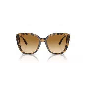 Okulary przeciwsłoneczne EMPORIO ARMANI damskie kocie oko EA4214U60593B przezroczysta brązowa oprawka brązowe soczewki gradientowe 54/18/140 mm