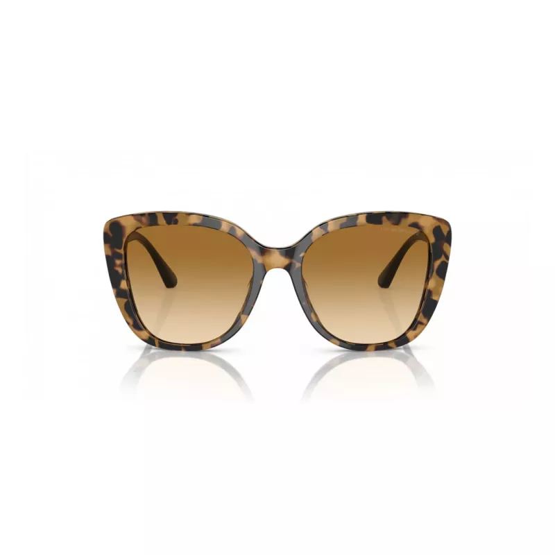 Okulary przeciwsłoneczne EMPORIO ARMANI damskie kocie oko EA4214U60593B przezroczysta brązowa oprawka brązowe soczewki gradientowe 54/18/140 mm