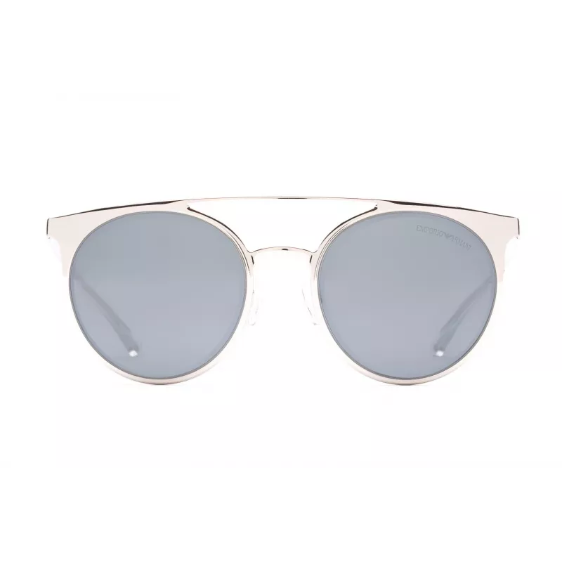 Okulary przeciwsłoneczne EMPORIO ARMANI damskie EA2068-30156G Złote Metalowe Szary Gradient Pilot/Aviator 52mm
