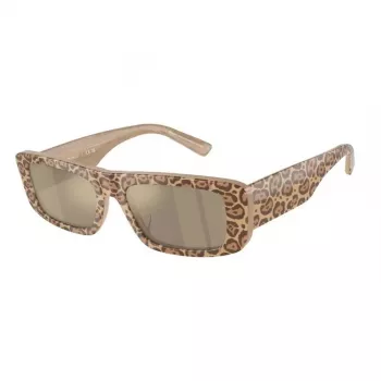 Okulary przeciwsłoneczne EMPORIO ARMANI dla kobiet EA4229U61195A Kocie oko Przezroczysta szara oprawka Szare gradientowe szkła 55mm