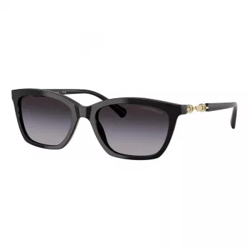 Okulary przeciwsłoneczne EMPORIO ARMANI dla kobiet EA4238F50178G - Czarna oprawka acetatowa, szare soczewki gradientowe 54mm