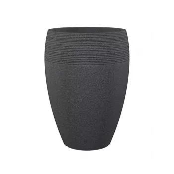 Emsa City Donica 283/54 Czarny Granit D54 – 65L Okrągła donica zewnętrzna