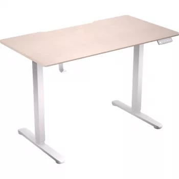 ENDORFY Atlas S Electric Regulowany elektrycznie stół z blatem w kolorze jasnego drewna 120x60 cm