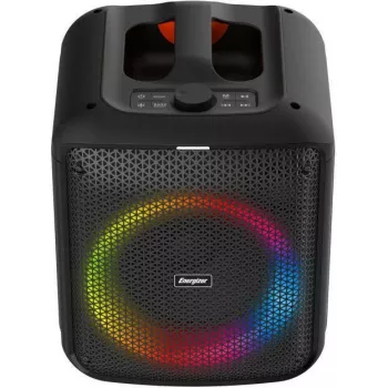 ENERGIZER Przenośny Głośnik Bluetooth 20W RGB LED FM Radio 6000mAh Czarny