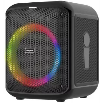ENERGIZER Przenośny Głośnik Bluetooth 20W RGB LED FM Radio 6000mAh Czarny