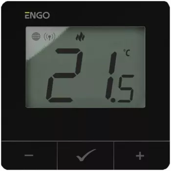 ENGO Controls E25-230B Smart Wi-Fi Thermostat, Surface-Mounted, 230V