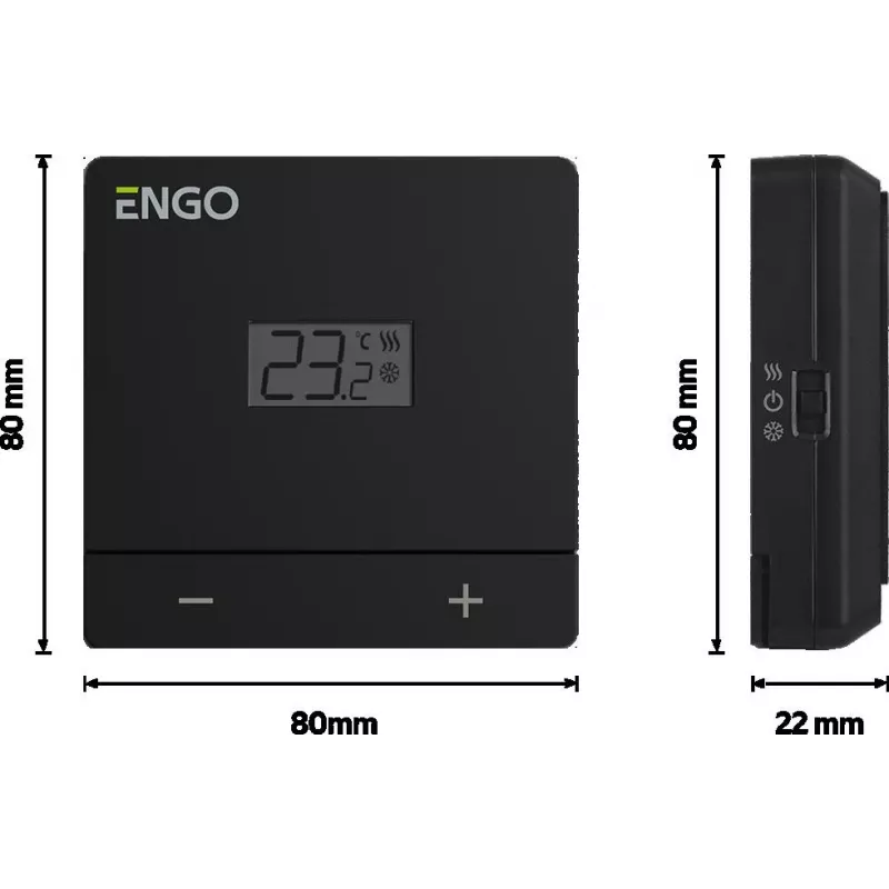 ENGO Controls EASY-230B Przewodowy Codzienny Programowalny Termostat Pokojowy