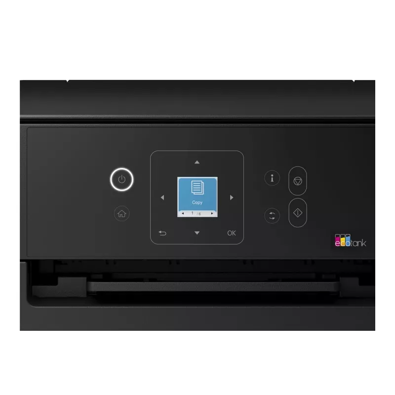 Epson EcoTank ET-2922 Kolorowa Drukarka Wielofunkcyjna Atramentowa - A4/Legal - Drukuj, Kopiuj, Skanuj - Wi-Fi, USB - Czarny