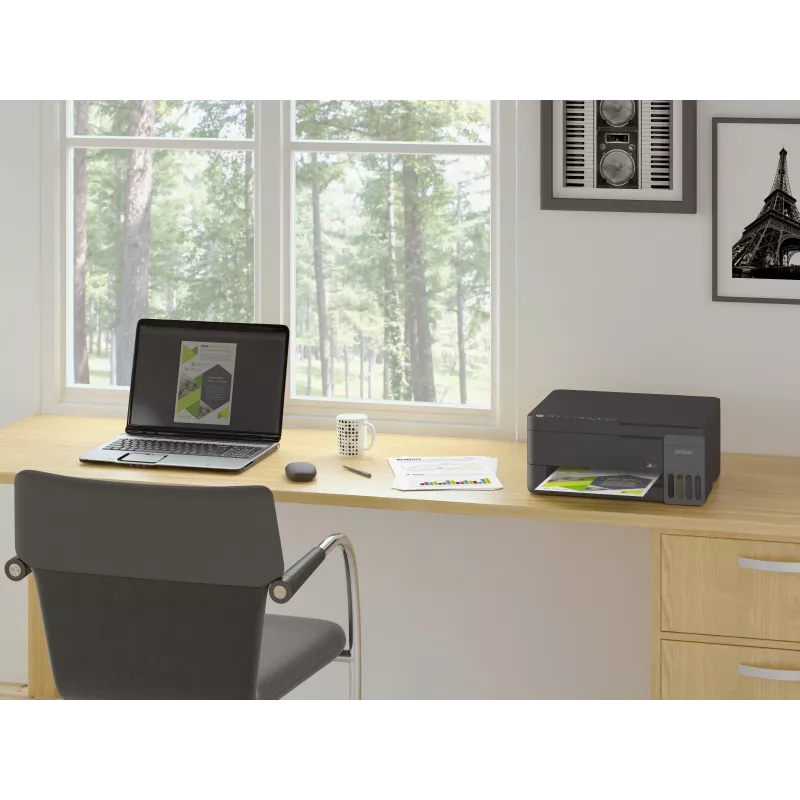 Epson EcoTank L3350 Atramentowa kolorowa drukarka wielofunkcyjna A4 Wi-Fi czarna