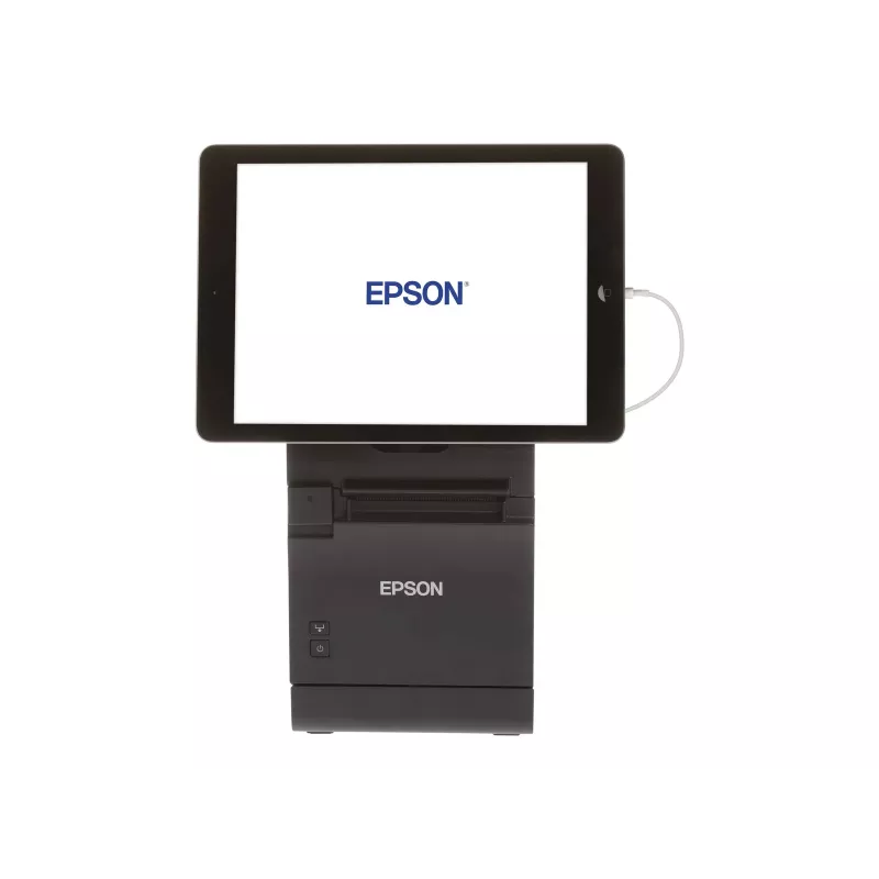 Epson TM m30II-S (012A0) Drukarka paragonowa - Termiczna liniowa - Rolka (79,5 mm) - 203 x 203 dpi - Do 250 mm/s - USB 2.0, LAN, USB 2.0 Host, Lightning - Automatyczne obcinanie - Czarny