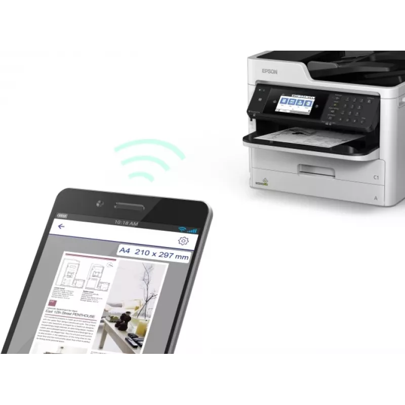 Epson WorkForce Pro WF-M5799DWF Drukarka Atramentowa Mono MFP A4, Licznik od 20K do 60K (Używana)