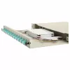 Equip 12-Port Fiber Optic Splice Box, LC Duplex, OM3, 1U, Wyposażony, Szary