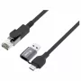 EQUIP 133101 USB-C i USB-A do RJ45 Gigabit Ethernet Adapter, Czarny