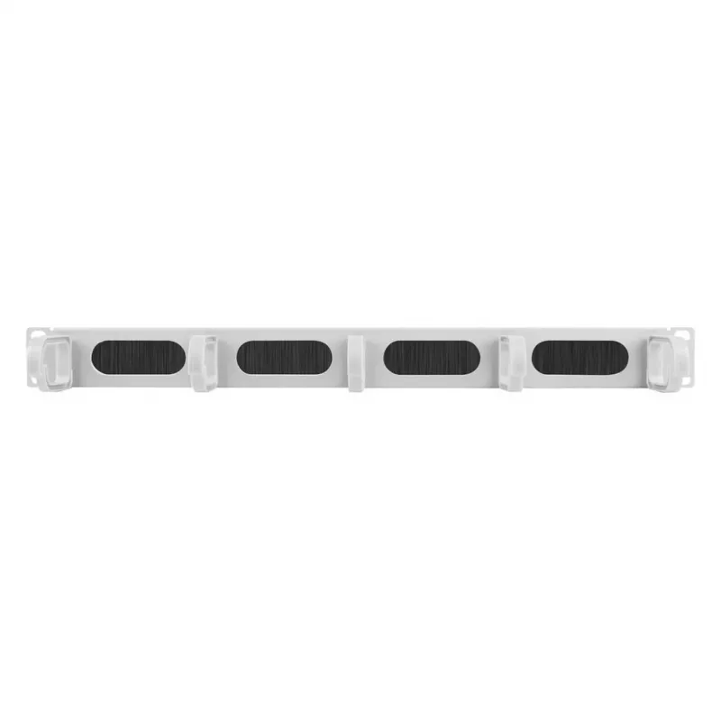 Equip 19-calowy panel do zarządzania kablami z 5 plastikowymi pierścieniami, stalowy, 1U, RAL7035