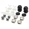EQUIP 24-portowa skrzynka spawów światłowodowych, LC Duplex, OM3, 1U, wyposażona, czarna