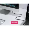 EQUIP 578203 USB-C do USB-C aktywny kabel optyczny 7,5 m 4K@60Hz 10Gbps PD 60W Czarny