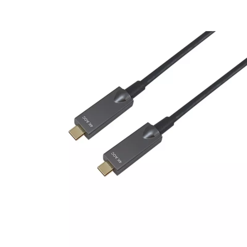 EQUIP 578203 USB-C do USB-C aktywny kabel optyczny 7,5 m 4K@60Hz 10Gbps PD 60W Czarny