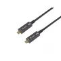 EQUIP 578203 USB-C do USB-C aktywny kabel optyczny 7,5 m 4K@60Hz 10Gbps PD 60W Czarny