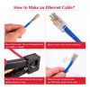 Zestaw złączy Equip Cat6 RJ45 UTP nieekranowanych (100 sztuk) - przezroczysty