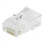 Zestaw złączy Equip Cat6 RJ45 UTP nieekranowanych (100 sztuk) - przezroczysty