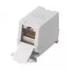 Equip Cat6A ekranowana złączka Keystone 1xRJ45 szyna DIN szara